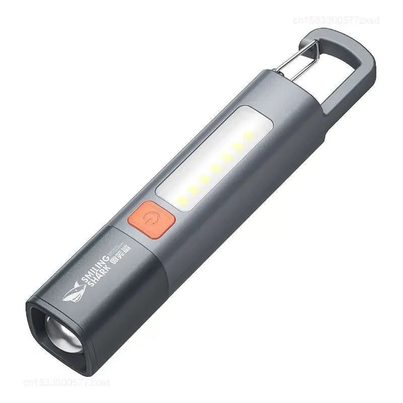 New Outdoor Flashlight Portable Strong Light Variable Focus With Floodlight Side Lights Home Portable LED Flashlights Camping