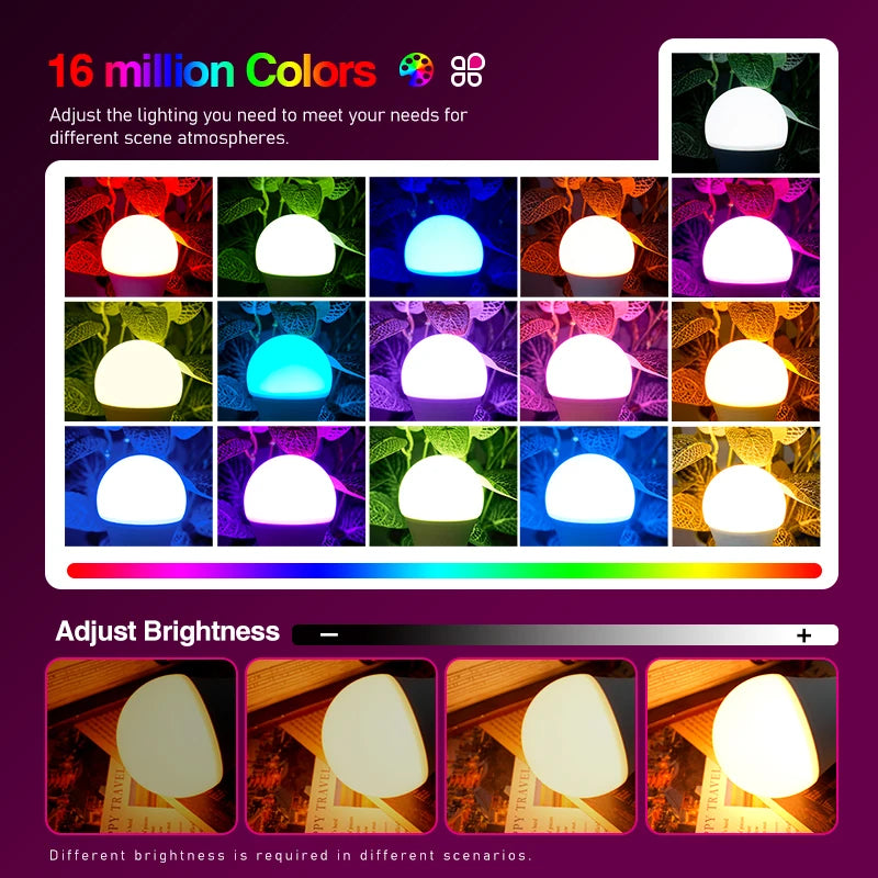 LED RGB Light Bulb AC 220V 230V E27 Lampas LED 7W IR Remote Control Changeable Colorful RGBW Led Lamp Spotlight Bulb