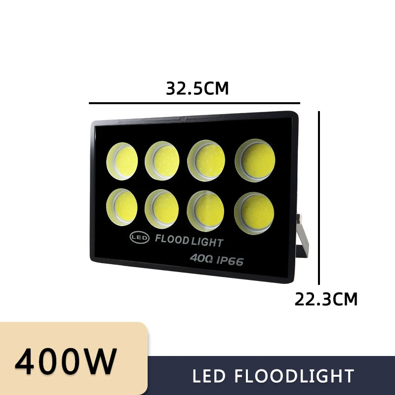 NEW Led Flood Light 500W 400W 300W 200W 100W AC 220V Outdoor Wall Floodlight Spotlight IP66 Waterproof LED Street Lamp