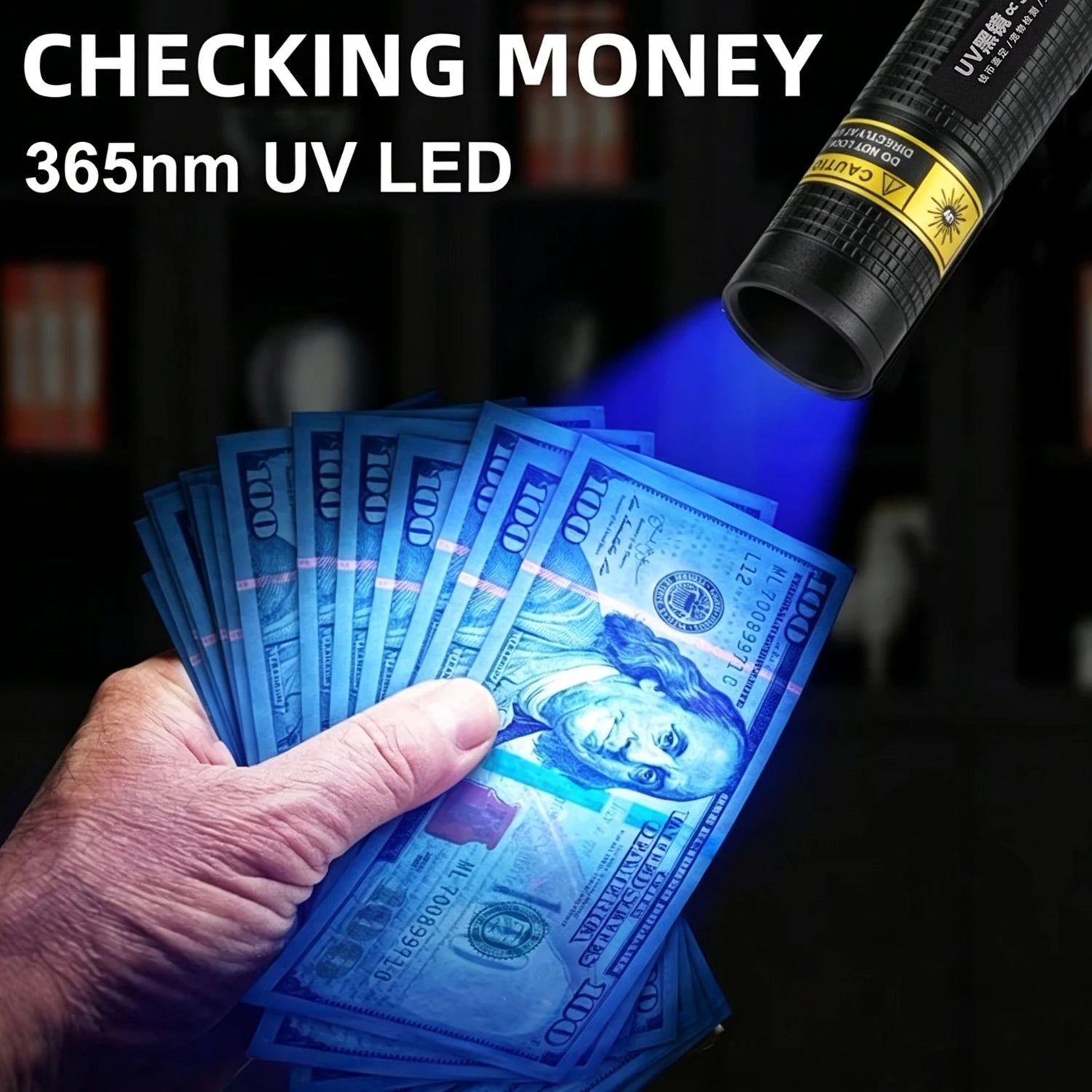 365nm Mini UV Led Blacklight Flashlight Usb Rechargeable Nail lamp Pet Stain Leakage Marker Ore Money Scorpion Detection lights