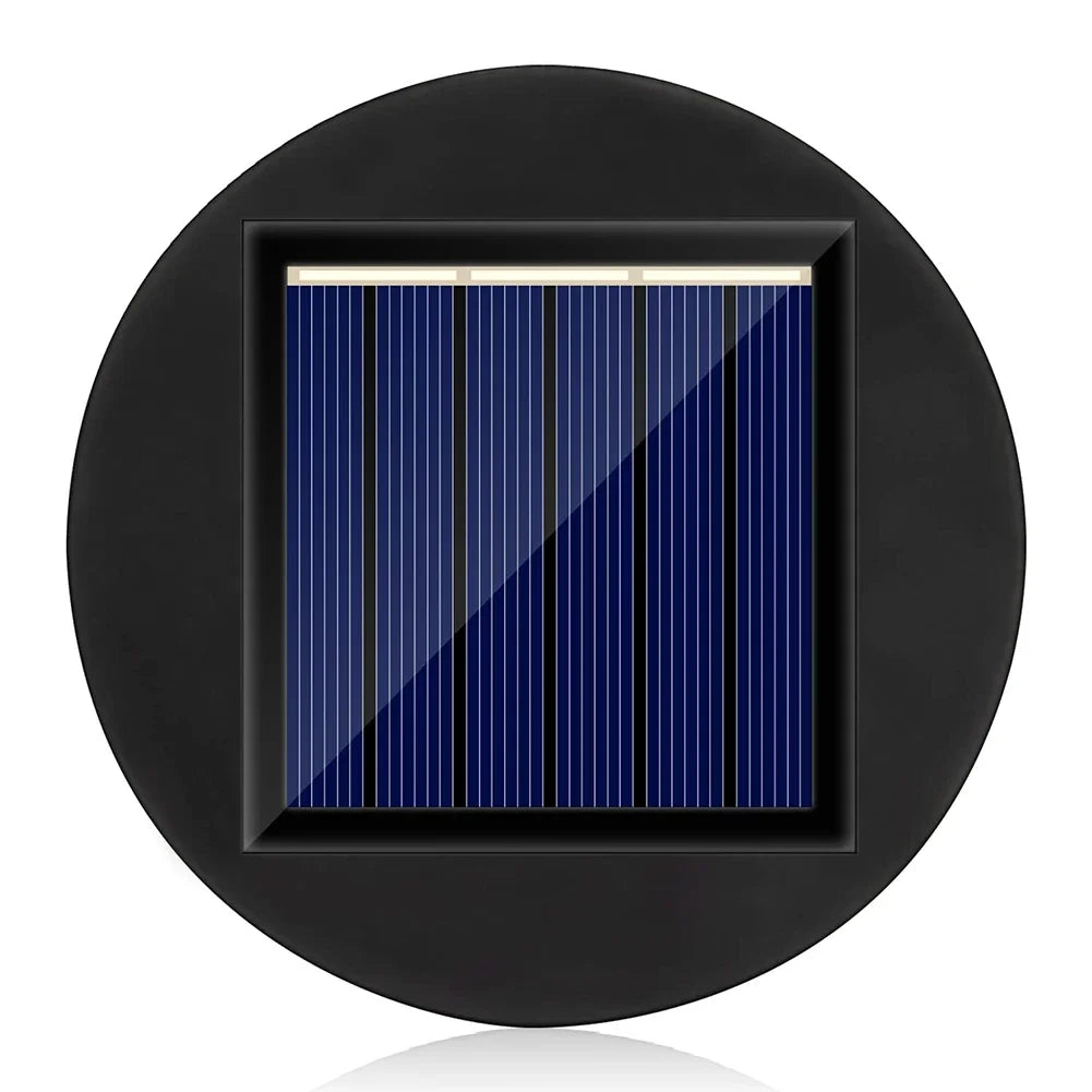 LED Solar Lights Replacement Tops Solar Panel with Switch Outdoor Hanging Lanterns Parts Waterproof Garden Lighting Accessories