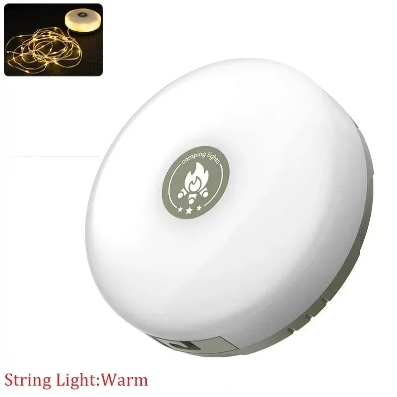 Camping String Light, Rechargeable Portable Outdoor Lights For Yard, Hiking, Decoration, Christmas(10M)