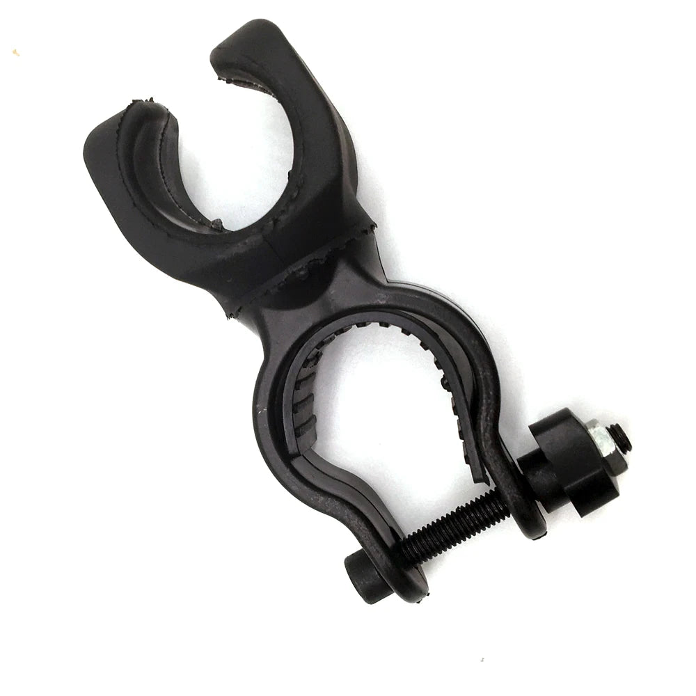 360 Degree Rotatable Bike Light Bracket MTB Road Bike LED Flashlight Mount Holder Universal Flashlight Holder Front Light Clip