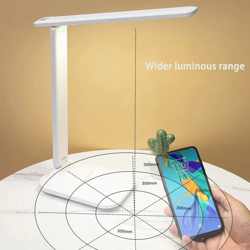 Folding Table Lamp USB Touch Dimmable Night Light Student Dormitory Reading Eye Protection Bedroom LED USB Direct Desk Lamp