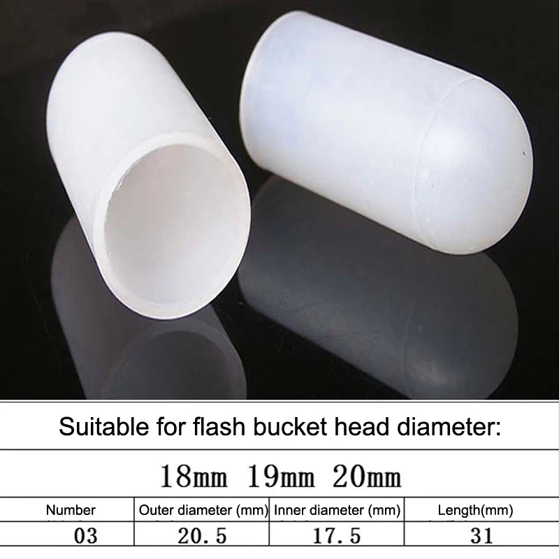 2Pcs Silicone Elastic Flashlight Lampshade For SP31 SP35 IF22A C8G IF25A SP36 S2 C8 EA01 TS21 Q8 14-75MM Torch