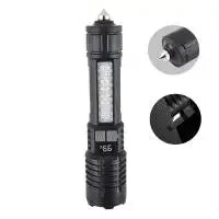 Powerful LED Flashlight with Battery Display USB Rechargeable Light Telescopic Zoom Torch Lamp Outdoor Camping Fishing Lantern