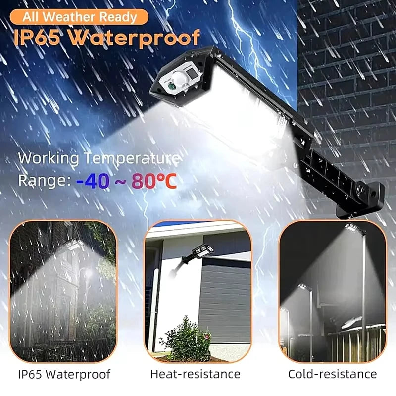 Solar Powered Wall Lights, Household Outdoor Waterproof LED Road Lights, Street Lamps, Human Body Sensing Lighting, Courtyard Li