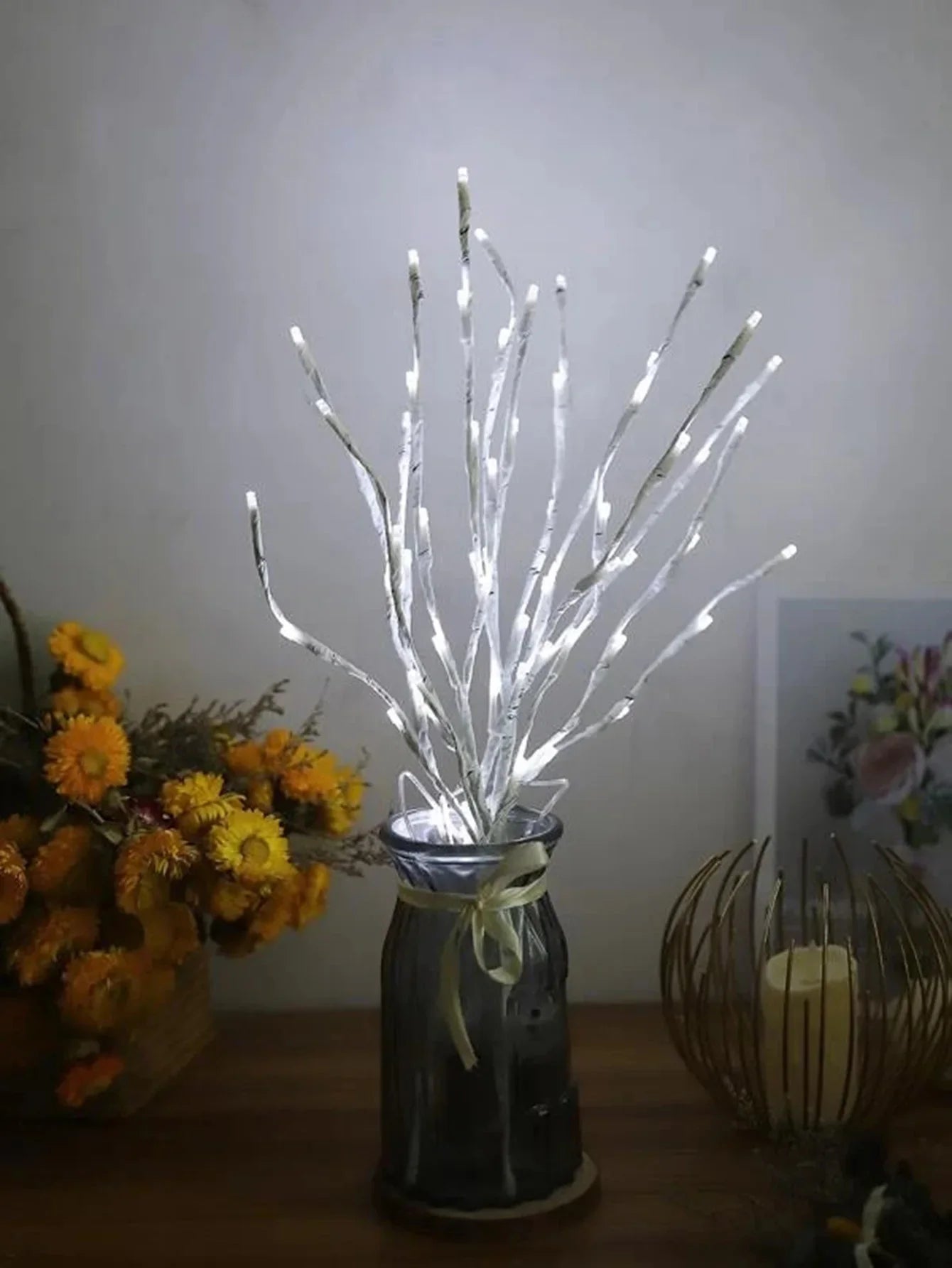 1 PCS White Birch Branch Light LED Festive Lights Battery Operated For Christmas Party Wedding Decoration Twig Outdoor Lights