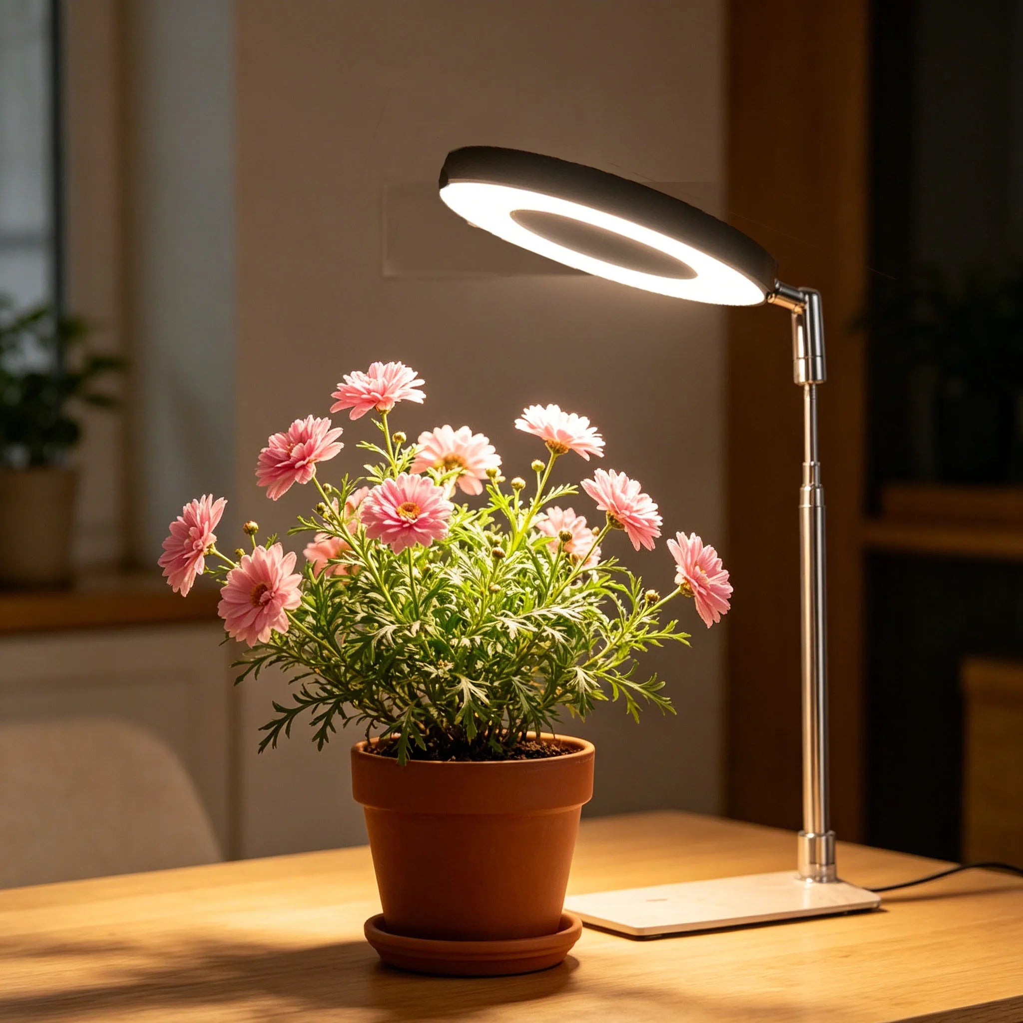 Indoor Full-Spectrum Plant Growth Lights, Led Plant Lights, and Indoor Sunlight-Like Growth Lights Are Suitable for Indoor Plants and Grow Lights with Retractable Bases