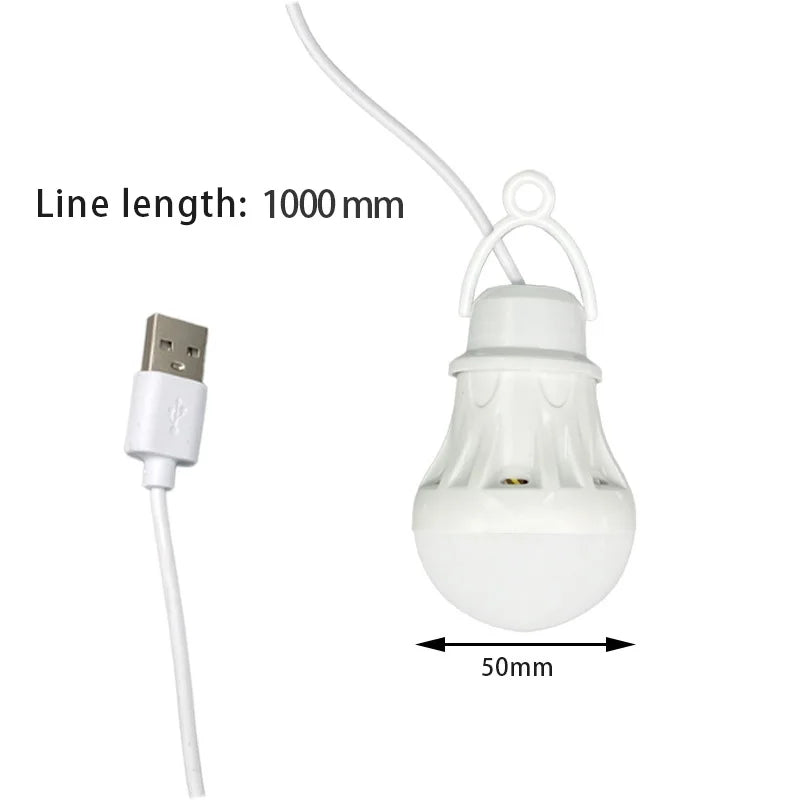 Portable Lantern Camp Lights USB Bulb 5W Power Outdoor Camping Multi Tool 5V LED for Tent Camping Gear Hiking USB Lamp