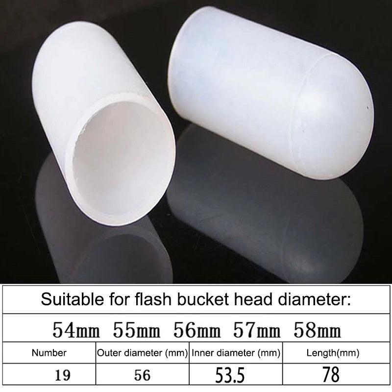 2Pcs Silicone Elastic Flashlight Lampshade For SP31 SP35 IF22A C8G IF25A SP36 S2 C8 EA01 TS21 Q8 14-75MM Torch