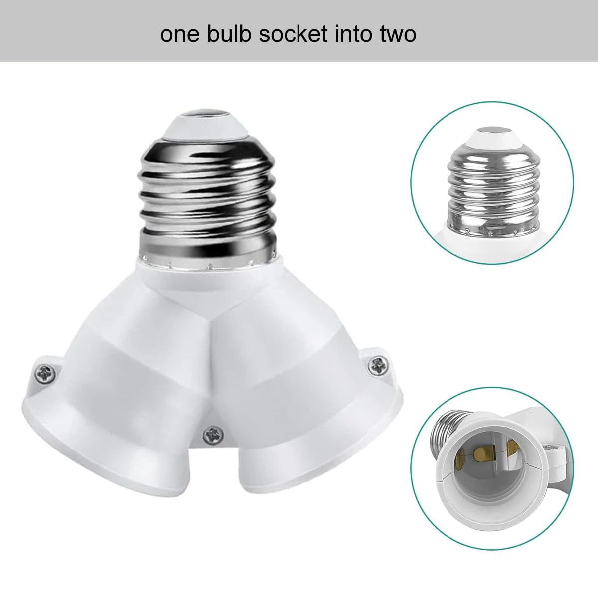 Screw 2-e27 Lamp Bulb Socket Bulb-socket Light-holder Lighting-accessories Halogen-light-lamp Holder 2in1 Double E27 Buld-socket