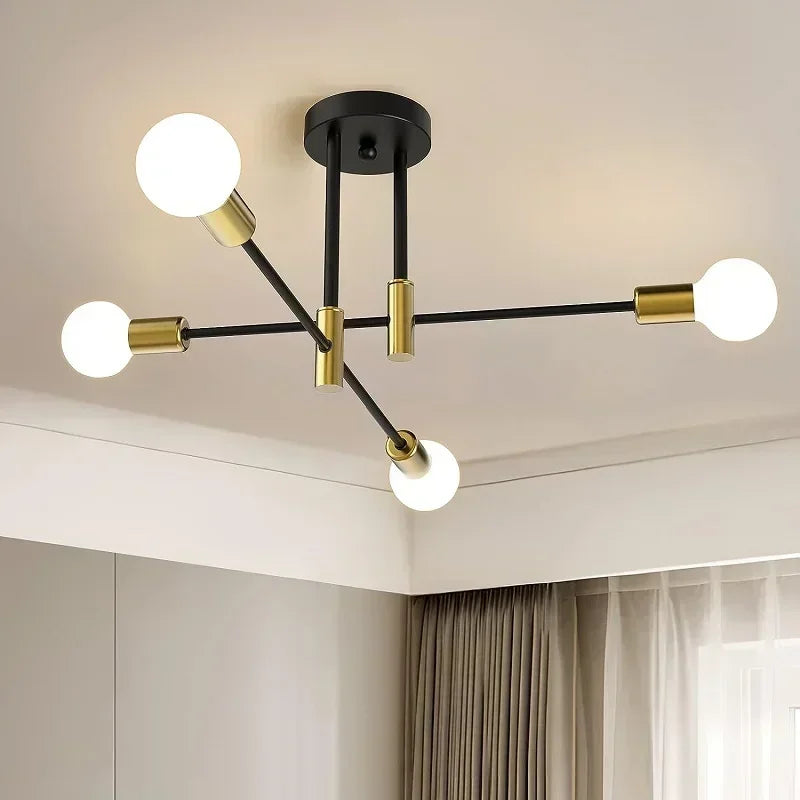 JOYINLED Hot Sales Modern Chandeliers  2/4/6/8BG Simple Decoration Ceiling Lamp Flush Mounted Indoor Room Lights Ceiling