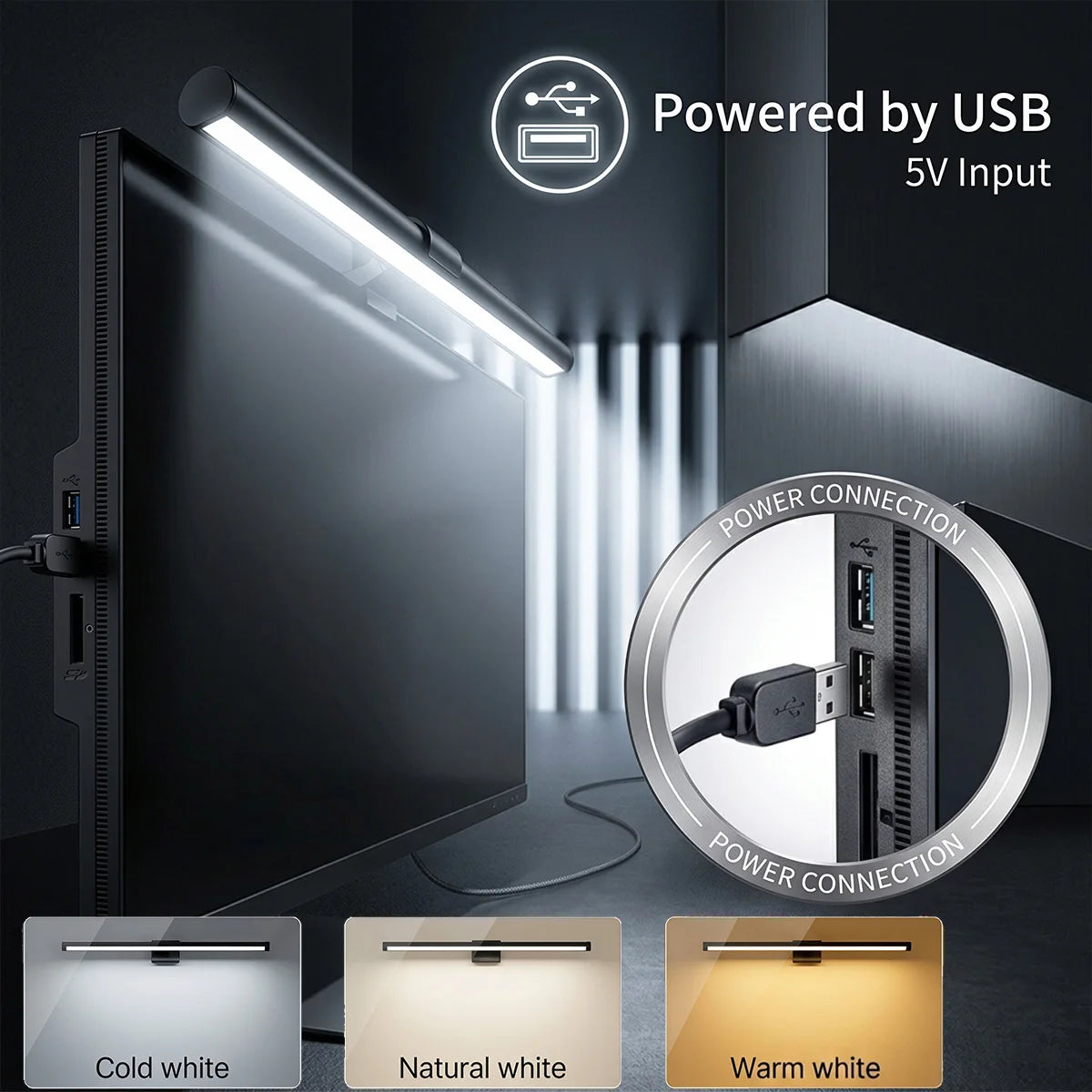 30CM CCT LED Monitor Light Bar Computer Screen Hanging Lights Atmosphere Table Lamp Reading Night Lights Gaming Dimming Lights