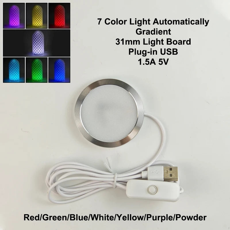 For Bambu Lab Led Lamp Kit Adjustable Light Kit Led Light Parts Hardware DIY Model white /cold/warm light Without Lamp shell 001