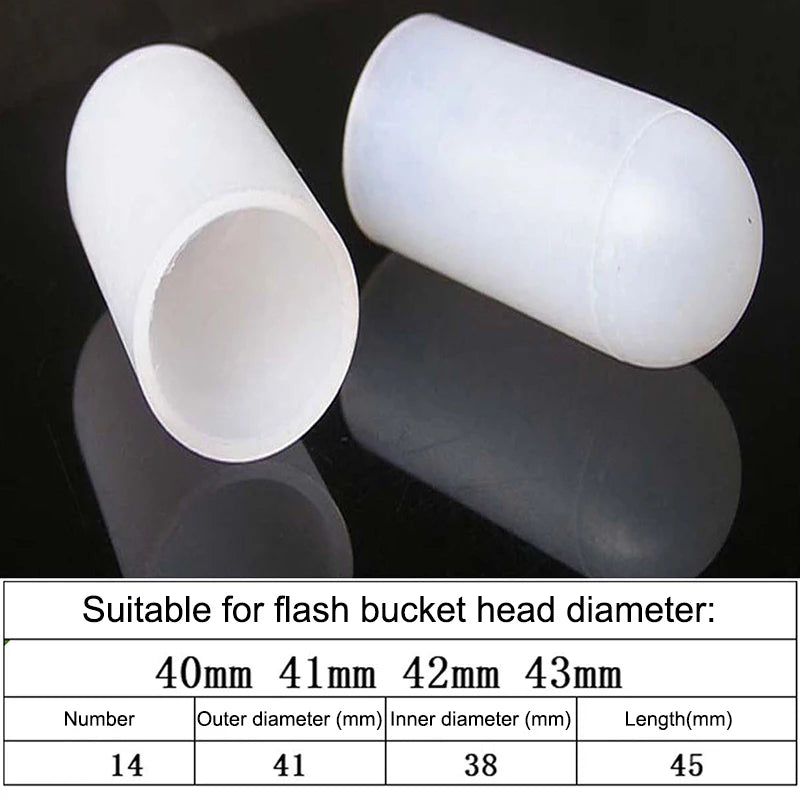 2Pcs Silicone Elastic Flashlight Lampshade For SP31 SP35 IF22A C8G IF25A SP36 S2 C8 EA01 TS21 Q8 14-75MM Torch