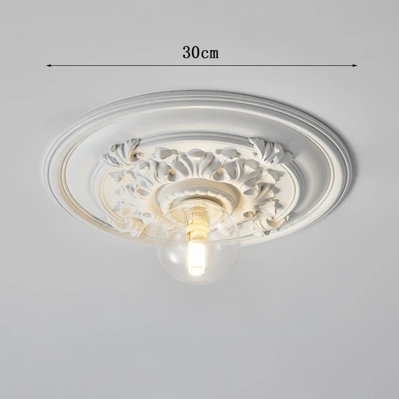 French retro ceiling lights modern led lights hallway Corridor lamp Nordic style carved lamp bedroom living room decor lighting