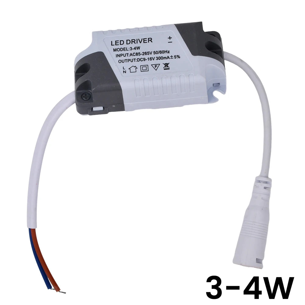 LED Constant Current Driver AC85-265V 3-4W 4-7W 8-12W 12-18W 18-24W 24-36W Power Supply Adapter Transformer for Panel Light