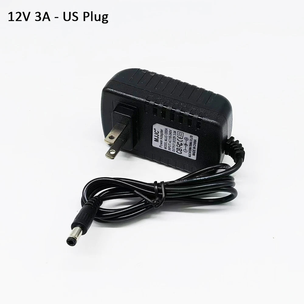 12V LED Adapter AC 100V-240V to DC 12V Transformer 1A 2A 3A Electronic Power Supply Converter LED Driver For LED Strips Light EU