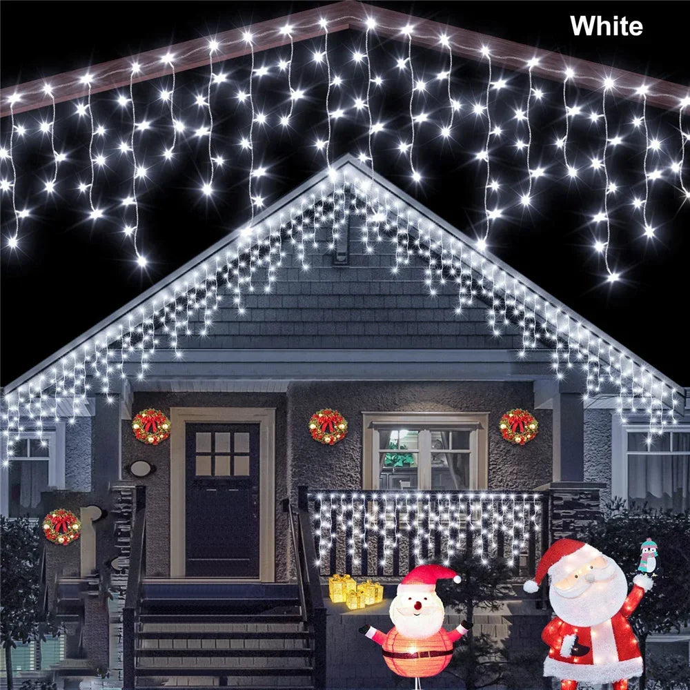 Outdoor Waterproof Solar Light LED Ice Bar Wedding Party Garden Courtyard Light Decoration String Light Holiday Home Furnishing