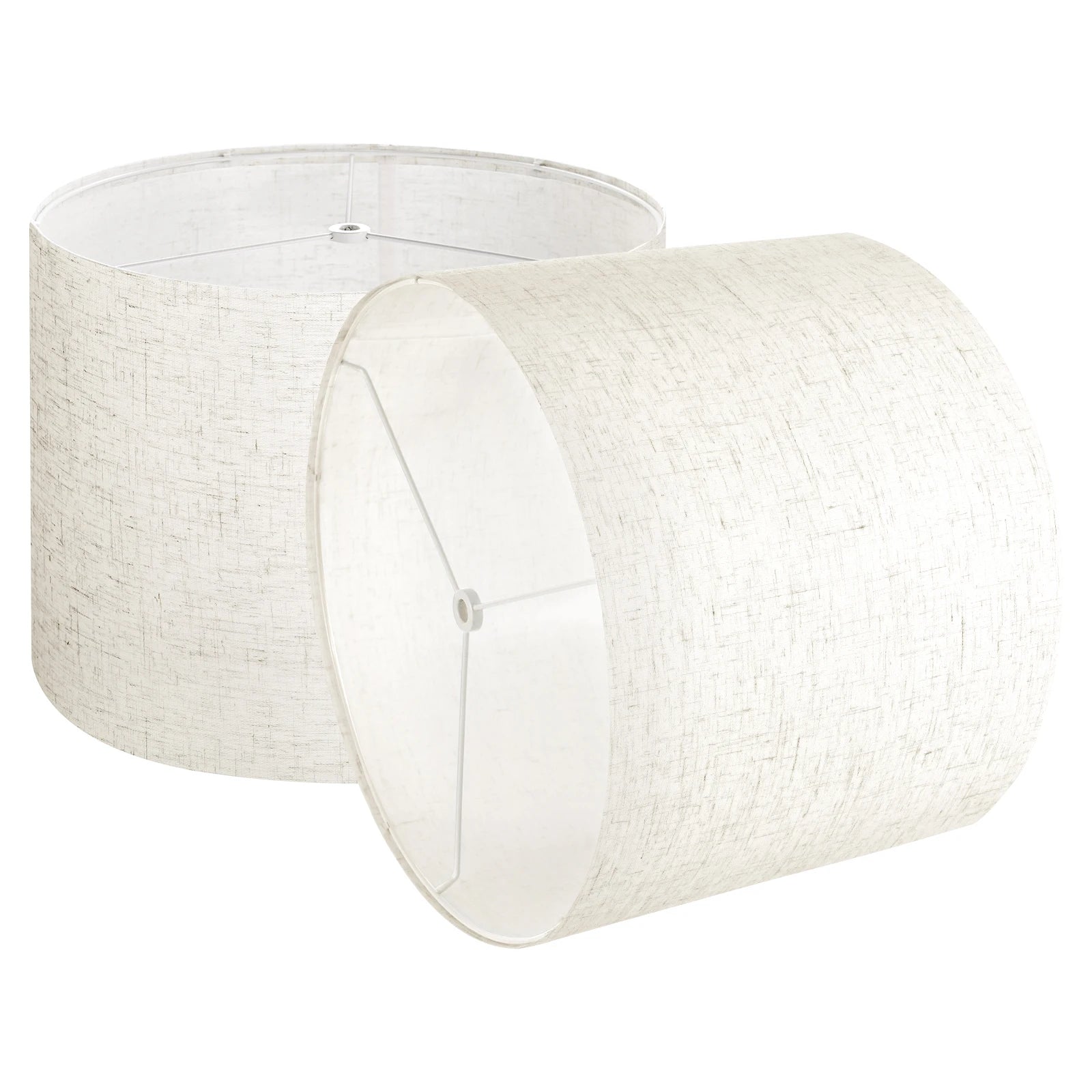 SucceBuy Drum Lamp Shade Medium Drum Linen Lampshade Replacement Lamp Shade for Table Lamps Floor Lamps Pendant Lights