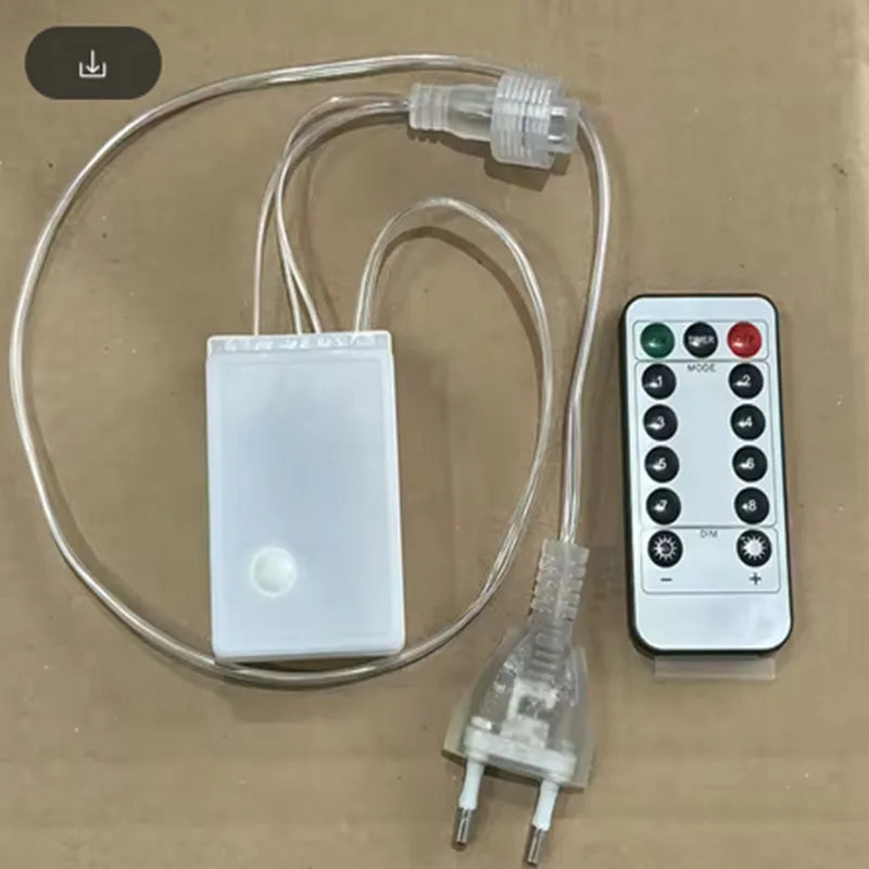 LED Dimmer 8 Modes EK-04 Controller LED String Mesh Curtain Lights Remote Control Kits Christmas Colorful Decoration Dimmer
