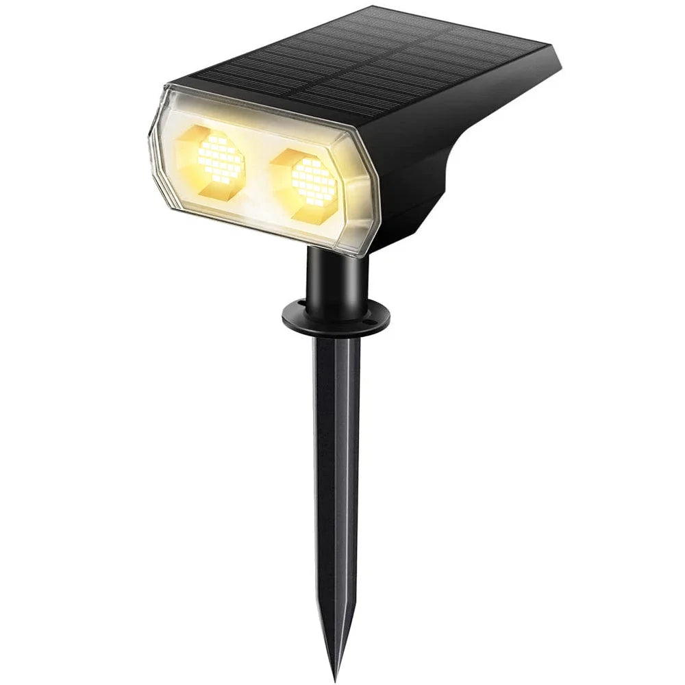 48 LEDs Solar Light Outdoors Landscape Spotlights,  2 in 1 Wireless Waterproof Outdoor Solar Spotlights for Yard Garden Patio