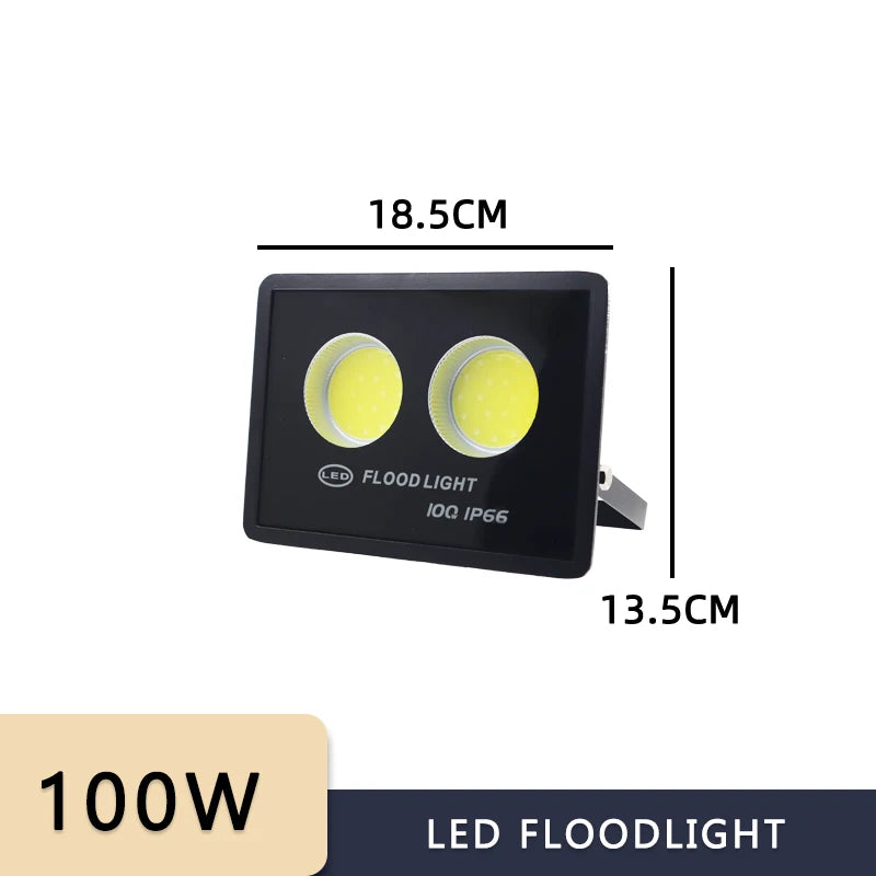 NEW Led Flood Light 500W 400W 300W 200W 100W AC 220V Outdoor Wall Floodlight Spotlight IP66 Waterproof LED Street Lamp