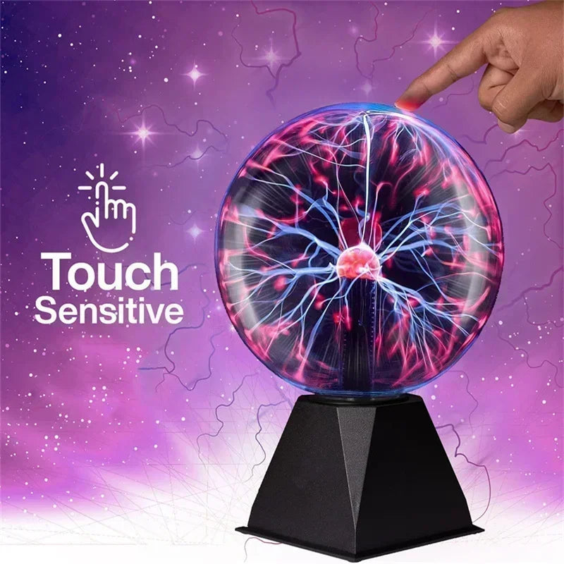 3inch Novelty Magic Plasma Touch Sensitive Lamp Child Holiday Gift Indoor Desktop Decoration Glass Ball Night Lights