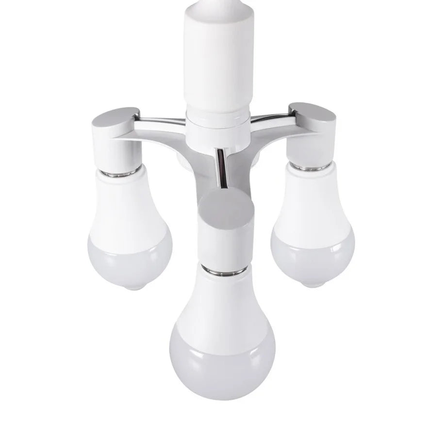 Bulbs Socket 3In1 E27 to E27 Extended LED Lamp Bulbs Socket Splitter Adapter Holder Lamp Bulbs Socket For Photo Studio