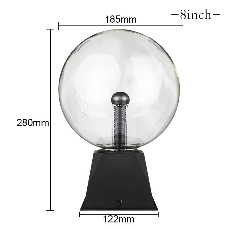 Magic Crystal Plasma Ball Lamp 3/4/5/6/8 Inch LED Night Light Kid Birthday Christmas Gift Lighting Bedroom Decor Novelty Lamp