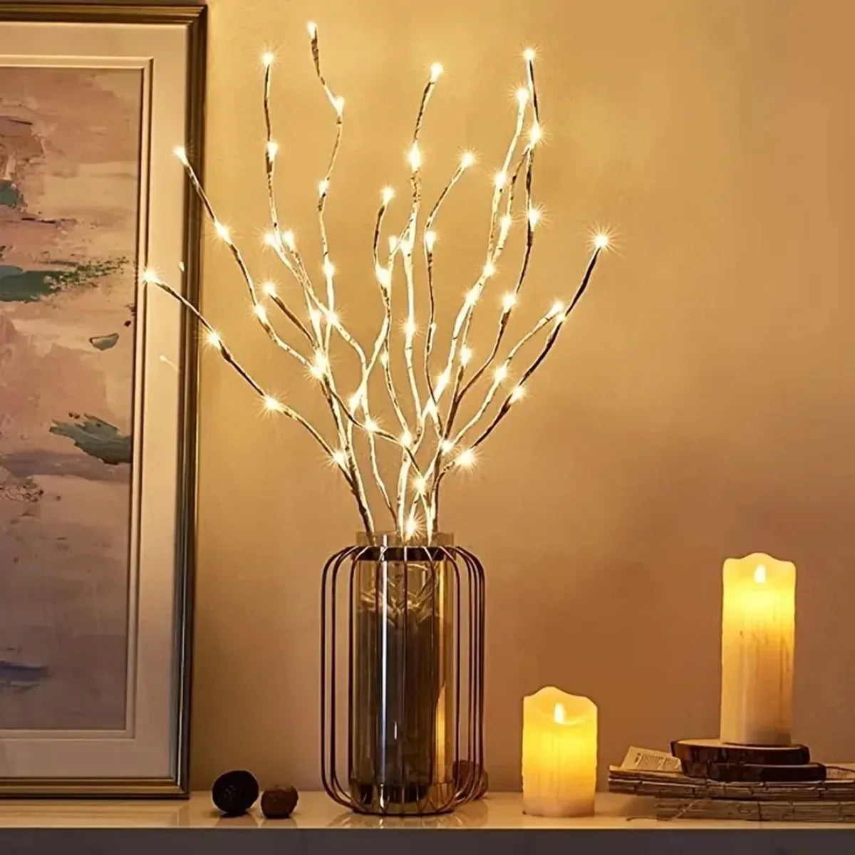 1 PCS White Birch Branch Light LED Festive Lights Battery Operated For Christmas Party Wedding Decoration Twig Outdoor Lights