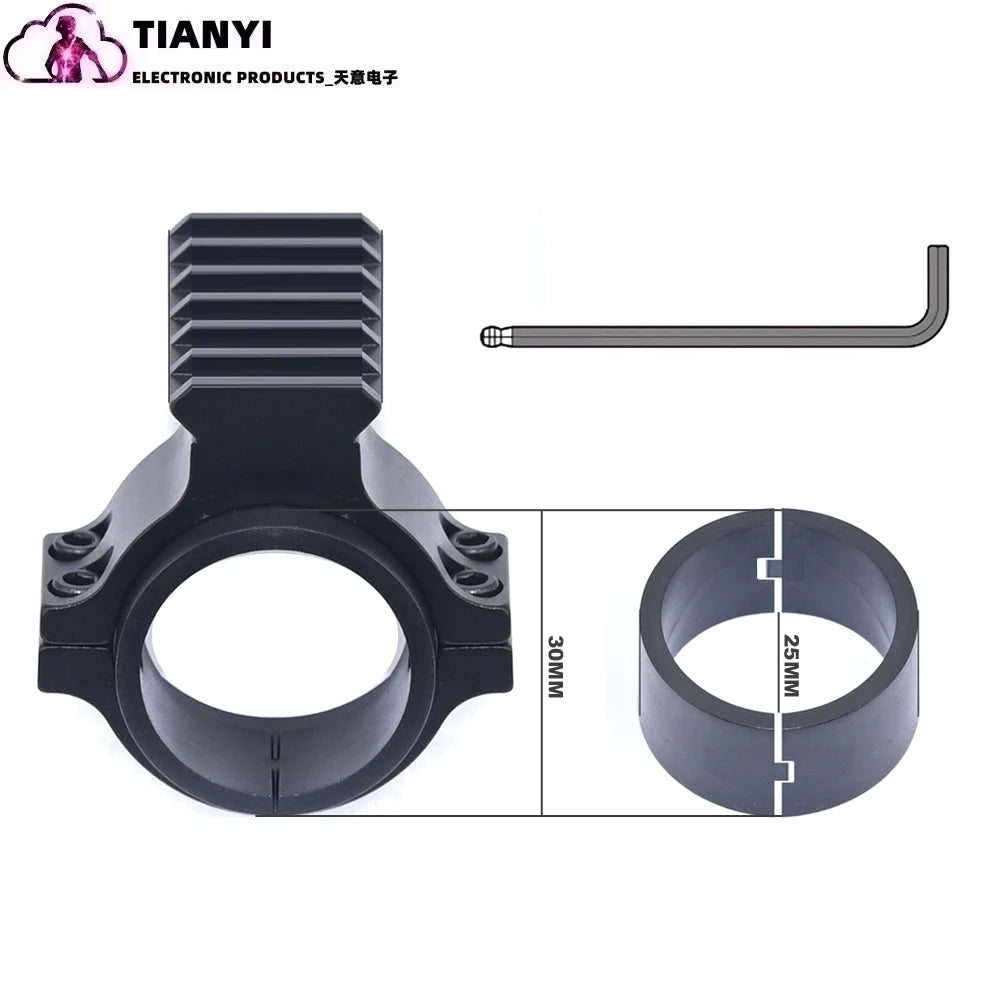 25.4mm/30mm Sight Holder 25.4mm Flashlight Holder Fixture Aluminum Alloy Sight Holder