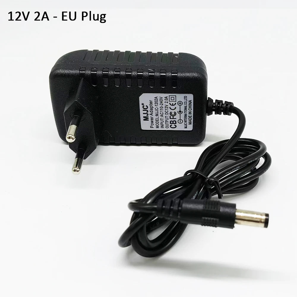 12V LED Adapter AC 100V-240V to DC 12V Transformer 1A 2A 3A Electronic Power Supply Converter LED Driver For LED Strips Light EU