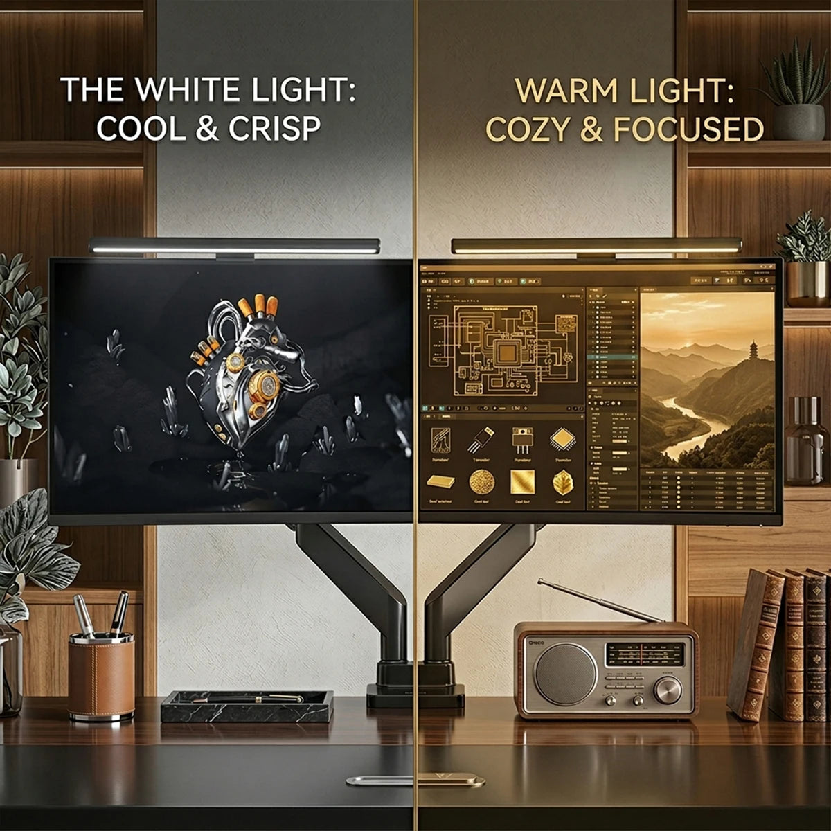 30CM CCT LED Monitor Light Bar Computer Screen Hanging Lights Atmosphere Table Lamp Reading Night Lights Gaming Dimming Lights