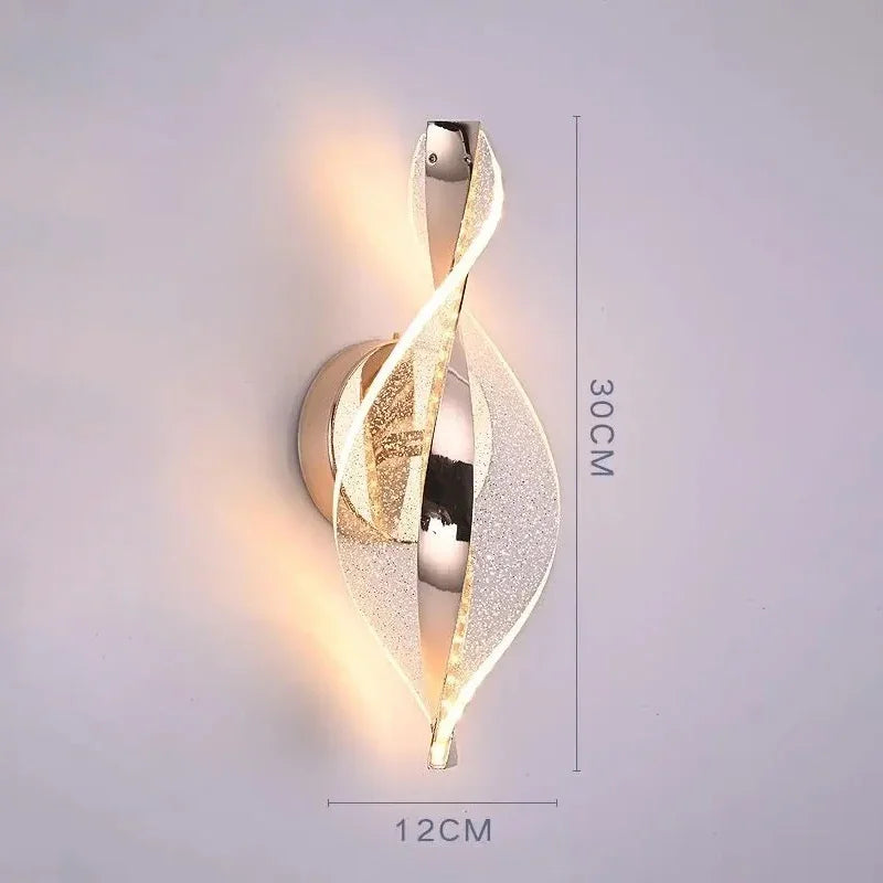 Nordic LED Wall Lamp  Living Room  Indoor Lighting Originality Lamps Home Decoration Aisle Modern LED Acrylic Bedside Wall Light