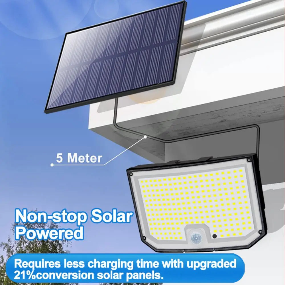 Solar Lights Outdoor with Motion Sensor 234/268LED Solar Flood Lights Waterproof Solar Powered Security Spot Lights Porch Patio