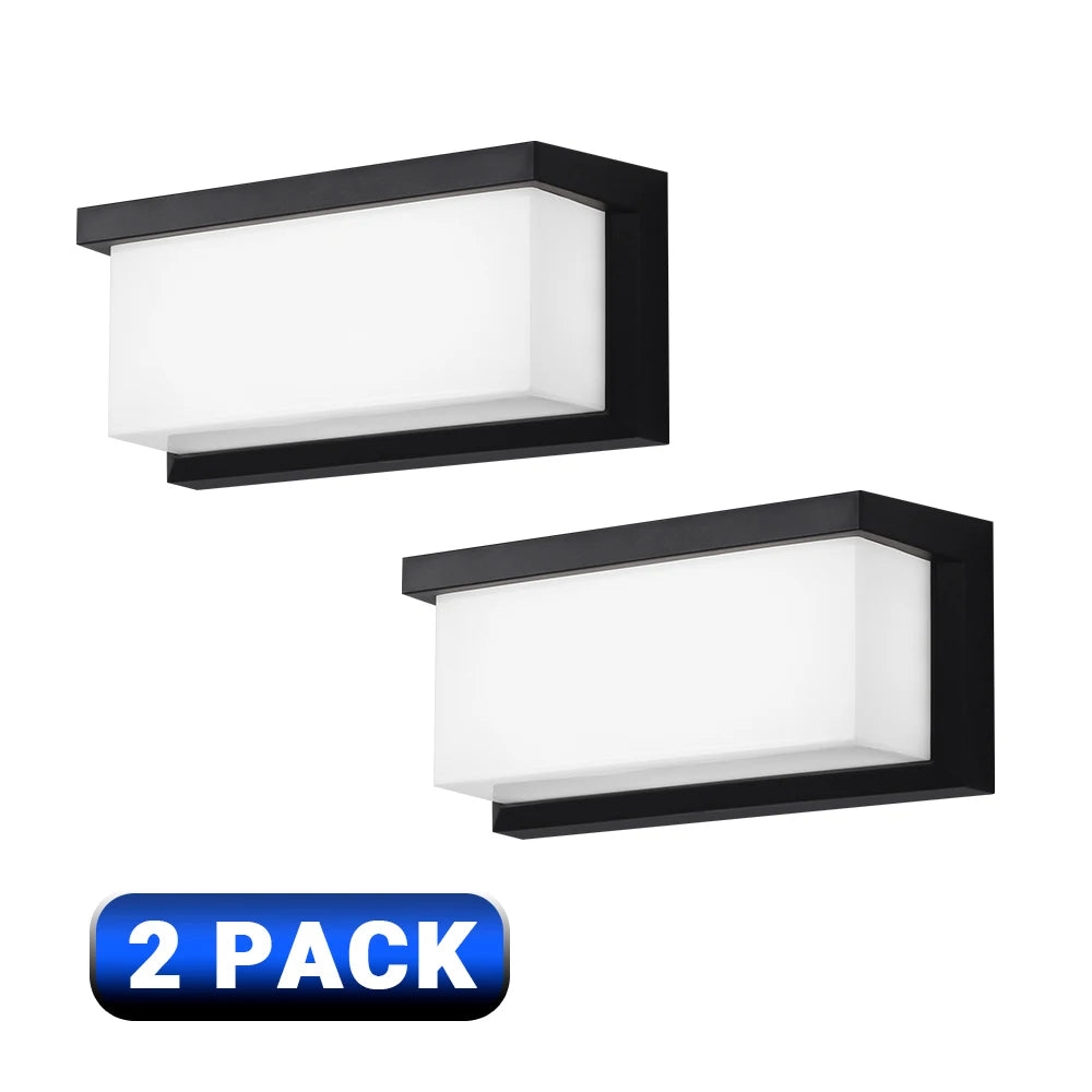 IP65 Waterproof Outdoor LED Wall Lamp 24W AC85-265V Exterior Wall Lighting Plastic Lamp Body Warm White Porch Light Garden Light