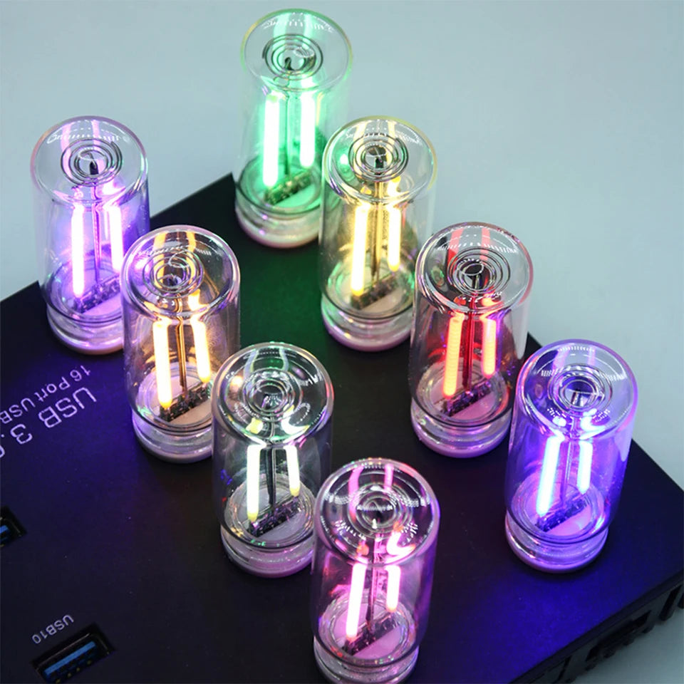 USB Touch Control LED Night Light Atmosphere Light Bulb Incandescent Lamp LED Filament Light Bulb Car Camping Home Room Decor