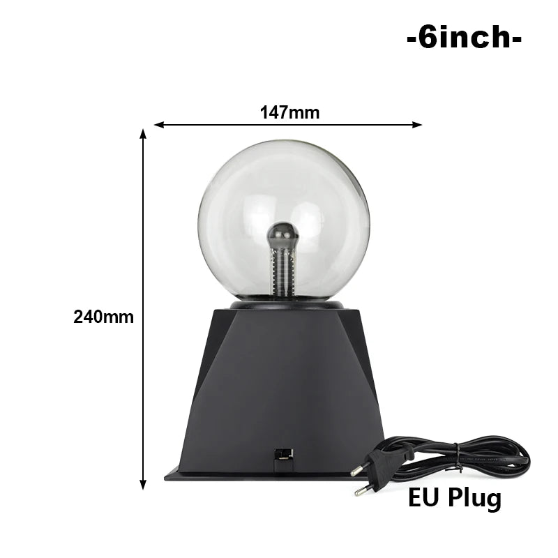 Magic Crystal Plasma Ball Lamp 3/4/5/6/8 Inch LED Night Light Kid Birthday Christmas Gift Lighting Bedroom Decor Novelty Lamp