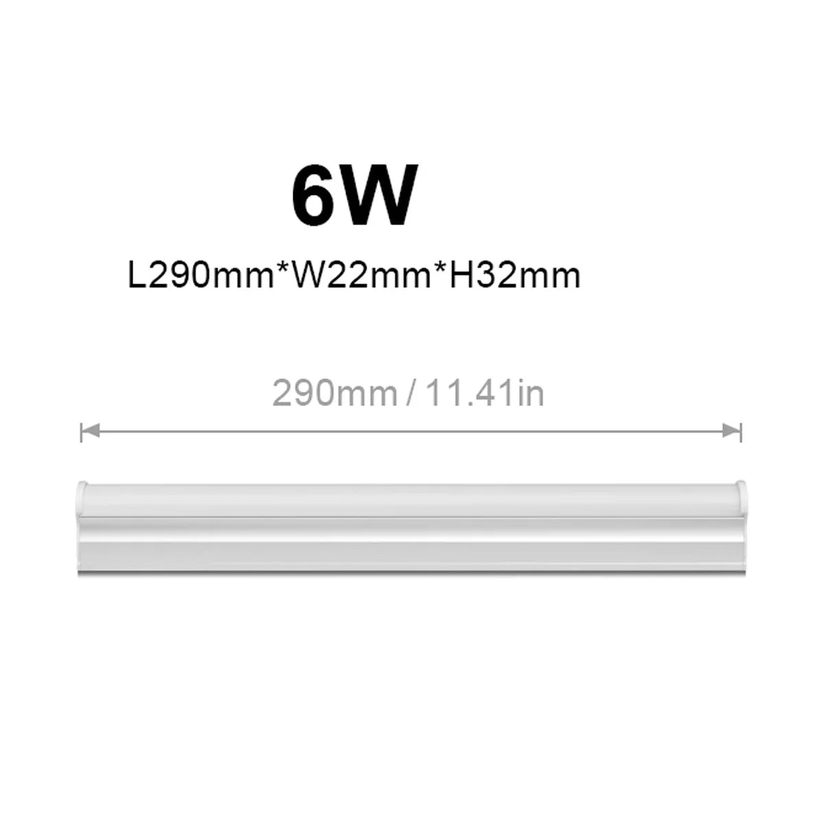 1FT 6W 29CM Desk Lamp T5 Tube LED Bar With Screws for Mounting Under Bookshelf AC220V 110V Home Reading Lamp Table Light Lampara