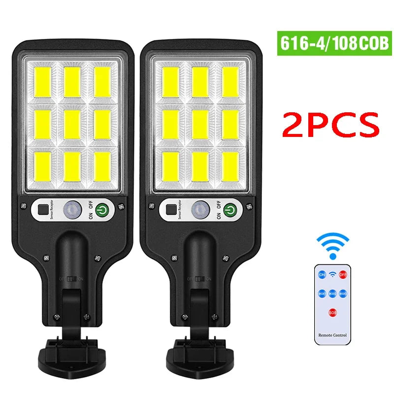 Newest Solar LED Light 300000LM Outdoor Solar Lamp Of Motion Sensor 4 Mode Waterproof IP65 Solar Garden Light Street Yard Lanter