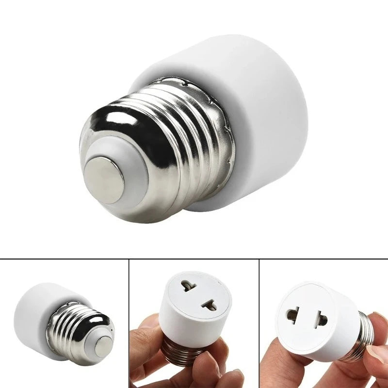 White E27 Plug Bulb Holder Light Fixture Bulb Base Adapter Lamp Socket Universal US/EU Practical Hot Sell
