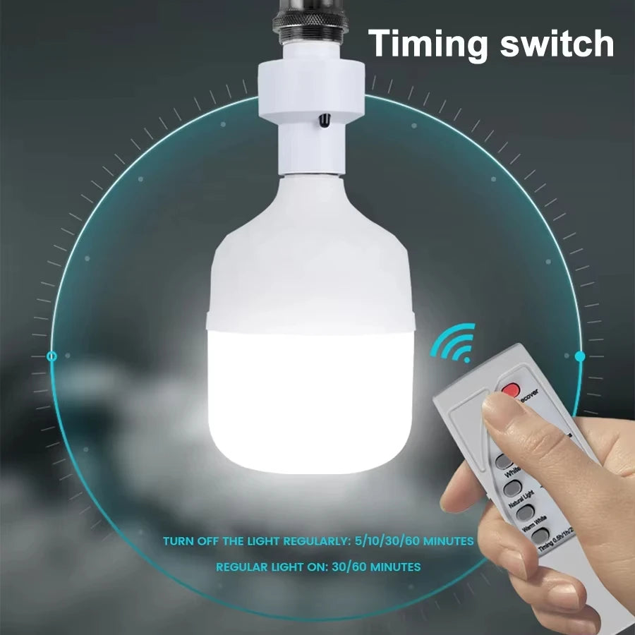 Infrared Smart LED Lampholder E27 with IR Remote Control AC85-265V Convertible Lamp Base for Lazy People