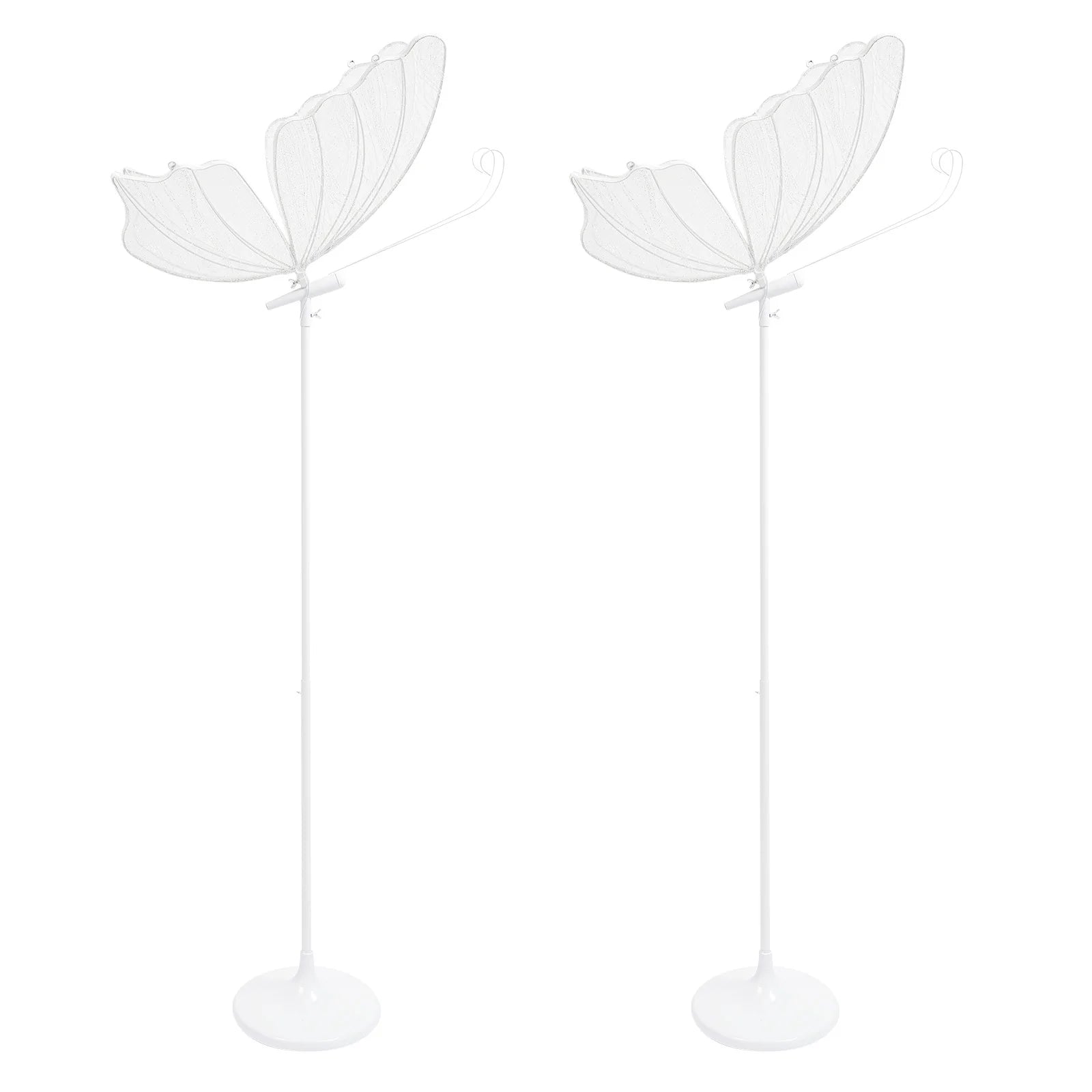 2PCS 48W Romantic Butterfly Floor Lamp,Wedding LED Light,Creative Butterflies Decoration Lights, Road Pilot Lamps for Home,Totel
