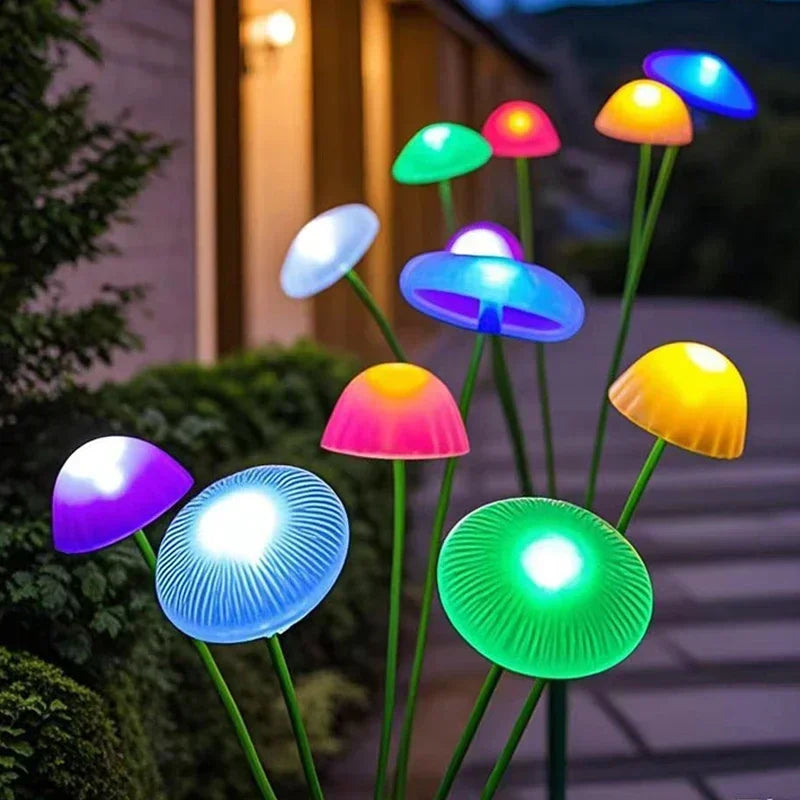 Solar LED Jellyfish Sway Lights Garden Decor Waterproof Outdoor Solar Pathway Light For Patio Balcony Yard Flowerbed