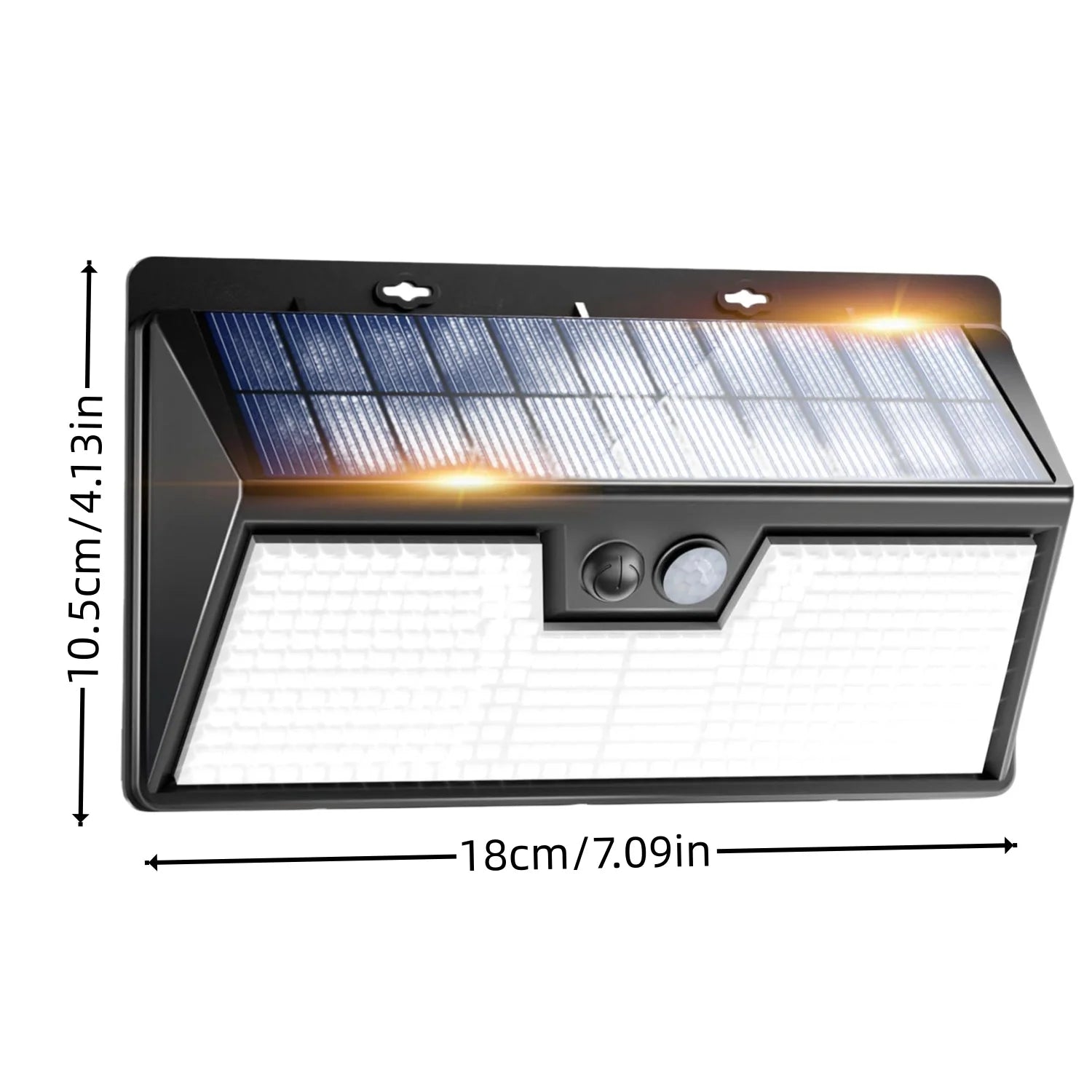 Solar Lights Outdoor Motion Sensor, 3 Modes 318LED Solar Powered Fence Wall Light IP65 Waterproof,  Outside Deck Yard Patio Hous