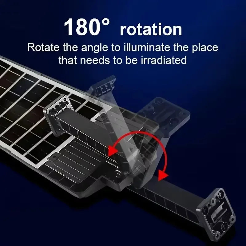 Solar Street Light, 12‑LED Outdoor Solar Flood Light with Monocrystalline Solar Panel, Motion Sensor, Remote Control, Timer & SOS Mode, IP44 Waterproof Wide‑Angle Solar Security Light for Yard, Garage, Farm, Pathway