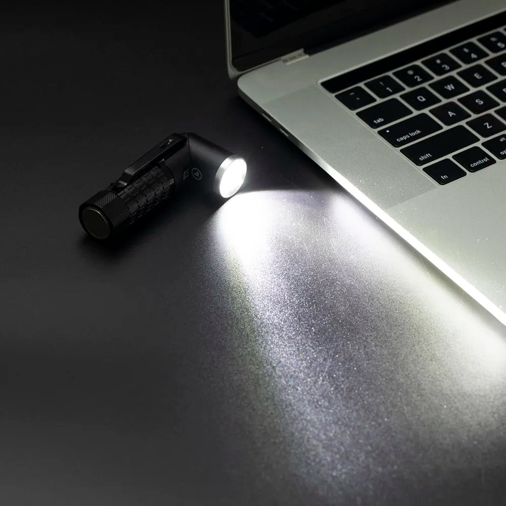 Magnetic P8 Led Flashlight 90° Twist Swivel Head Super Bright Camping Lamp Outdoors Working Hiking Emergency EDC Tactical Torch