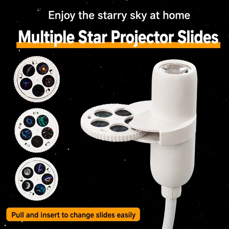 Star Projector Night Light USB Plug in 360° Rotating Starry Sky Projection Lamp For Kids Bedroom Party Gift Room Decor